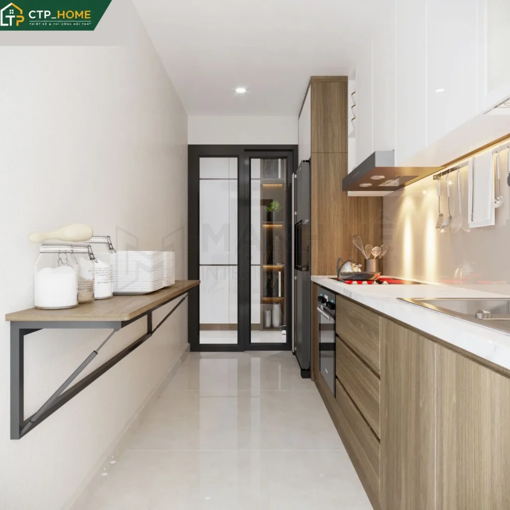 Thiết kế nội thất chung cư Centrosa Hà Đô 84m2 hiện đại cho chị Phương - Ảnh 7
