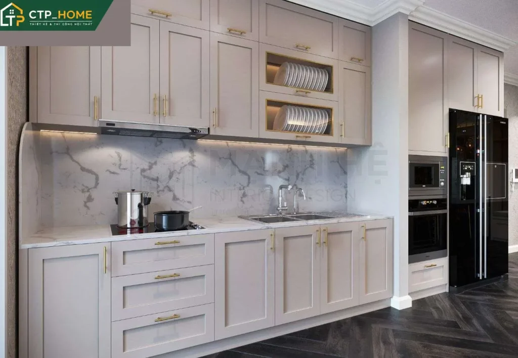 Thiết kế nội thất chung cư Diamond Riverside Quận 8 – 72m2 1PN hiện đại sang trọng - Ảnh 4