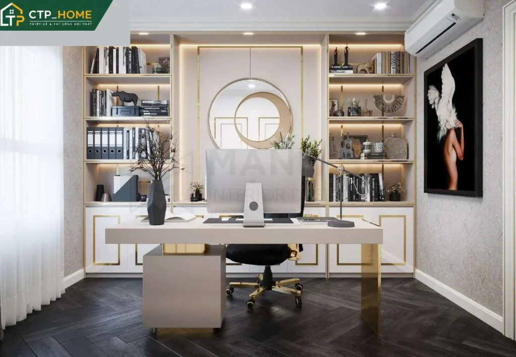 Thiết kế nội thất chung cư Diamond Riverside Quận 8 – 72m2 1PN hiện đại sang trọng - Ảnh 5