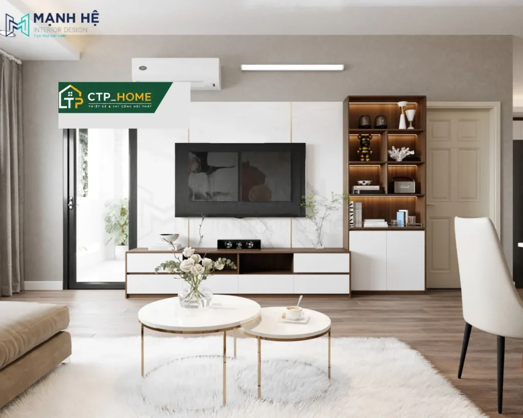 Thiết kế nội thất chung cư Đức Khải 95m2 – 3 phòng ngủ hiện đại - Ảnh 1