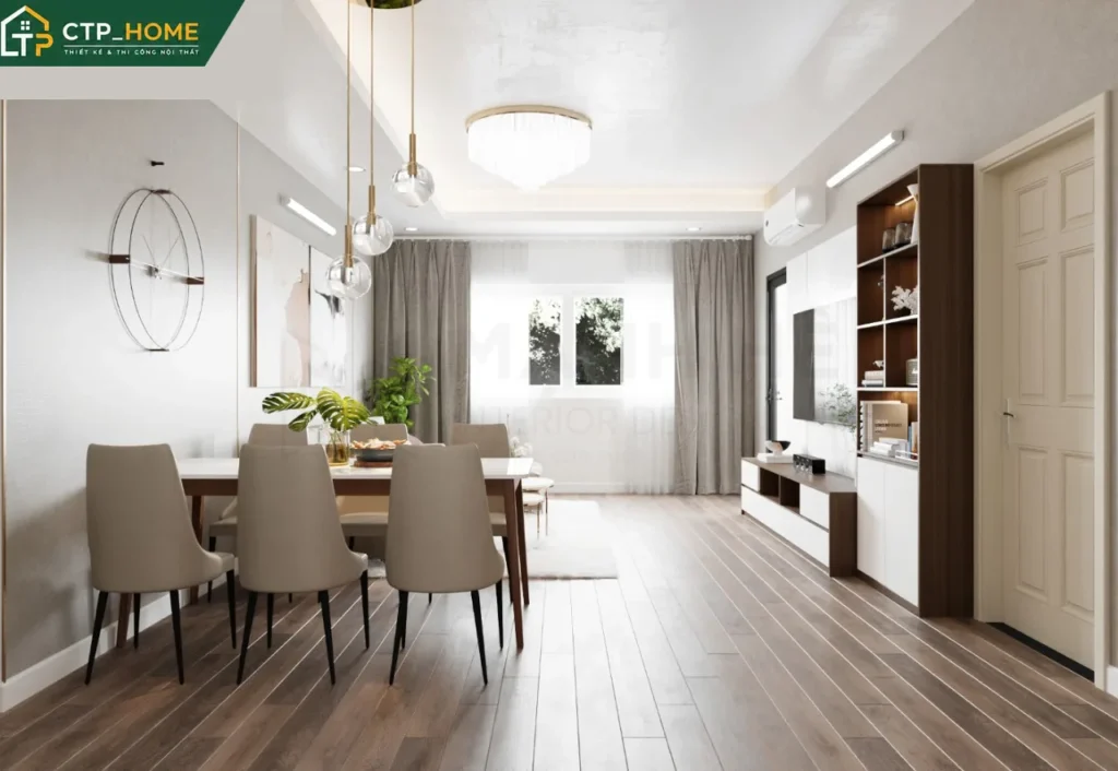 Thiết kế nội thất chung cư Đức Khải 95m2 – 3 phòng ngủ hiện đại - Ảnh 2