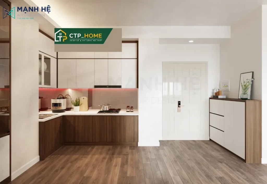 Thiết kế nội thất chung cư Đức Khải 95m2 – 3 phòng ngủ hiện đại - Ảnh 4