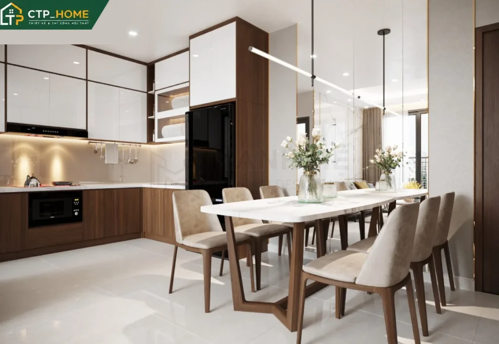 Thiết kế nội thất chung cư Eco Green Quận 7 – 67m2 hiện đại tối ưu - Ảnh 2