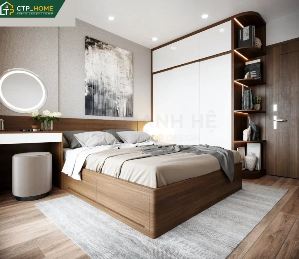 Thiết kế nội thất chung cư Eco Xuân 83m2 hiện đại – A.Huân - Ảnh 5