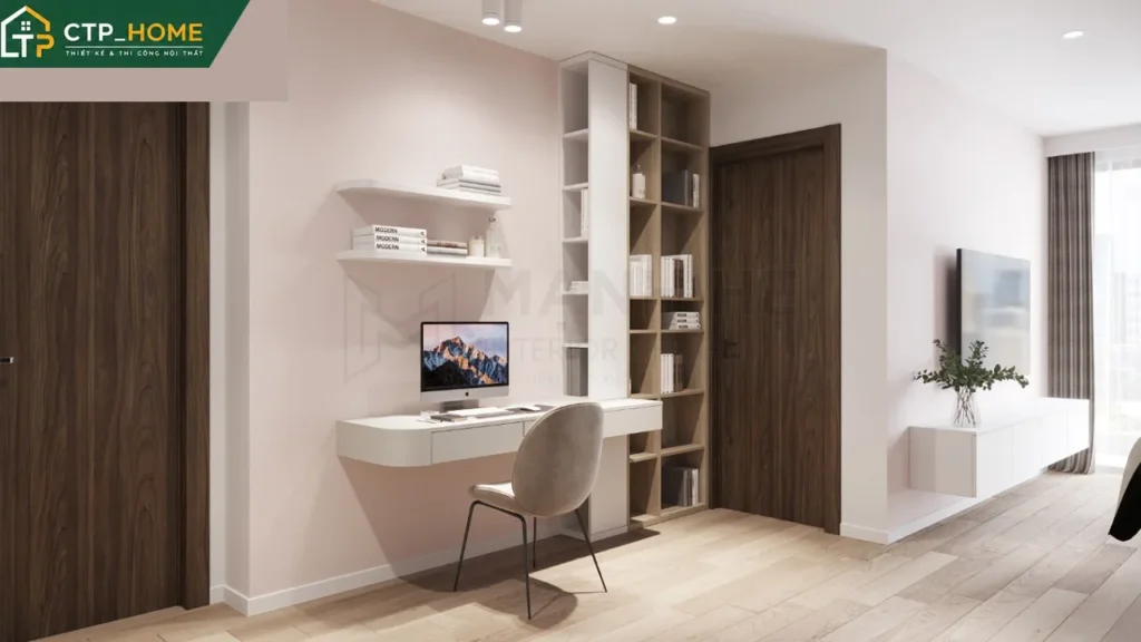Thiết kế nội thất chung cư Hado Centrosa 78m2 hiện đại – C.Tiên - Ảnh 2