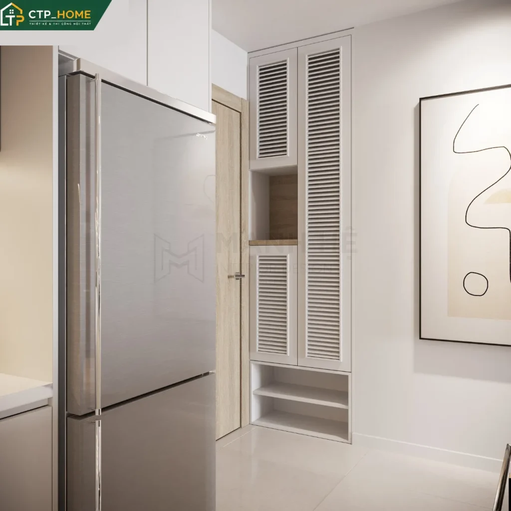 Thiết kế nội thất chung cư Hado Centrosa 78m2 hiện đại – C.Tiên - Ảnh 4
