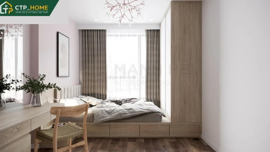 Thiết kế nội thất chung cư Hado Centrosa 78m2 hiện đại – C.Tiên - Ảnh 5