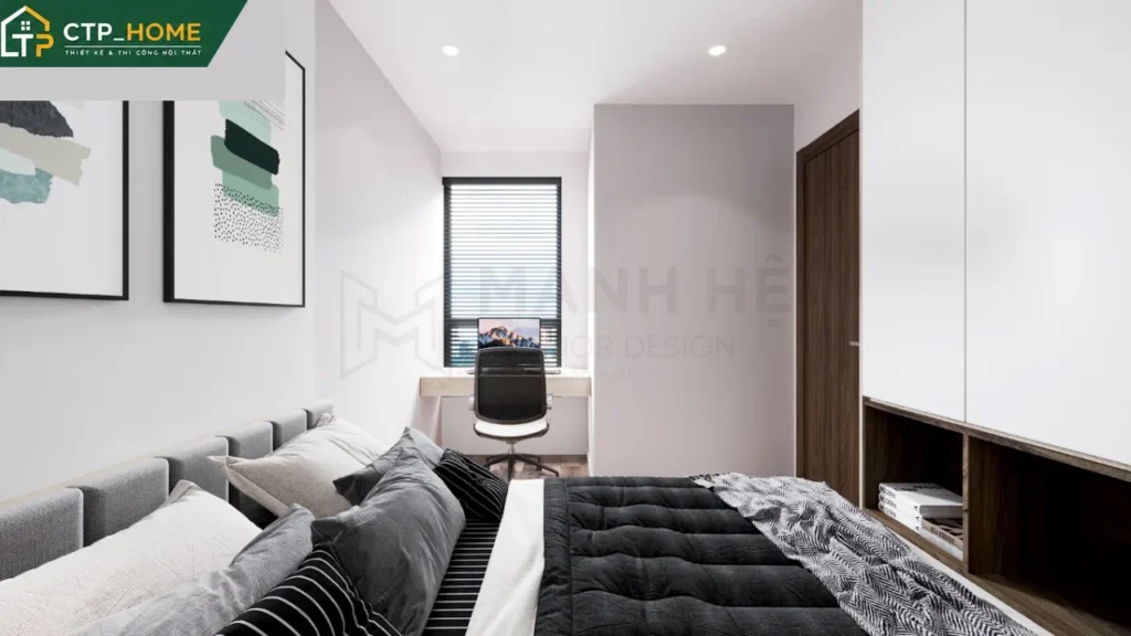 Thiết kế nội thất chung cư Hado Centrosa 78m2 hiện đại – C.Tiên - Ảnh 8