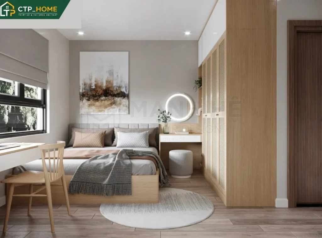 Thiết kế nội thất chung cư Lavita Charm 68m2 2 phòng ngủ hiện đại - Ảnh 6