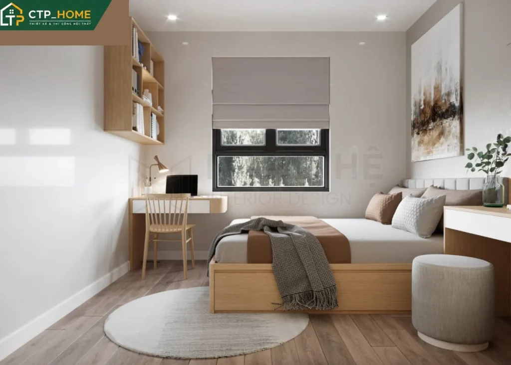 Thiết kế nội thất chung cư Lavita Charm 68m2 2 phòng ngủ hiện đại - Ảnh 8