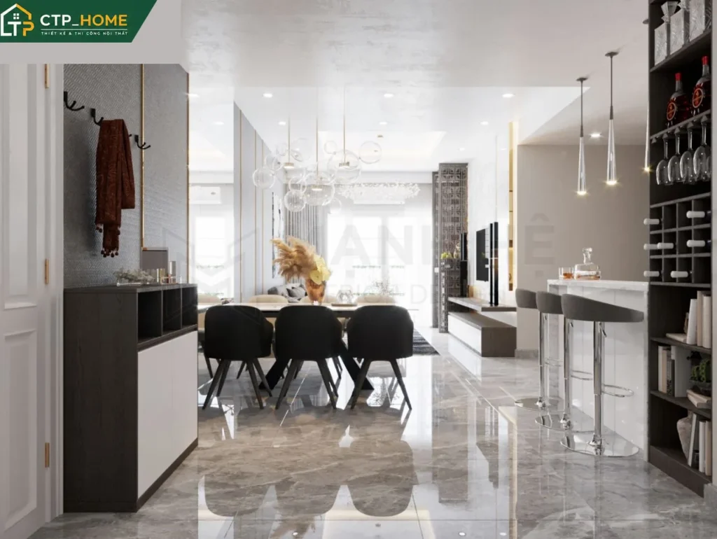 Thiết kế nội thất chung cư The Navita 110m2 hiện đại cho anh Hòa - Ảnh 4