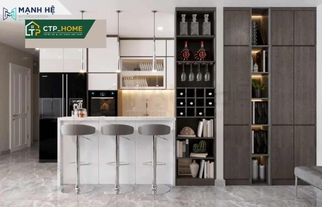 Thiết kế nội thất chung cư The Navita 110m2 hiện đại cho anh Hòa - Ảnh 5