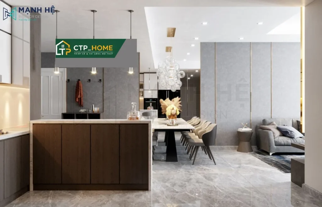 Thiết kế nội thất chung cư The Navita 110m2 hiện đại cho anh Hòa - Ảnh 7