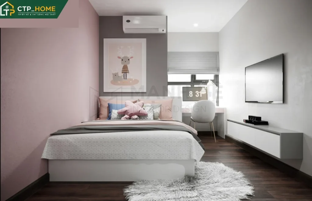 Thiết kế nội thất chung cư Resgreen Tower 82m2 hiện đại tại Tân Phú - Ảnh 9