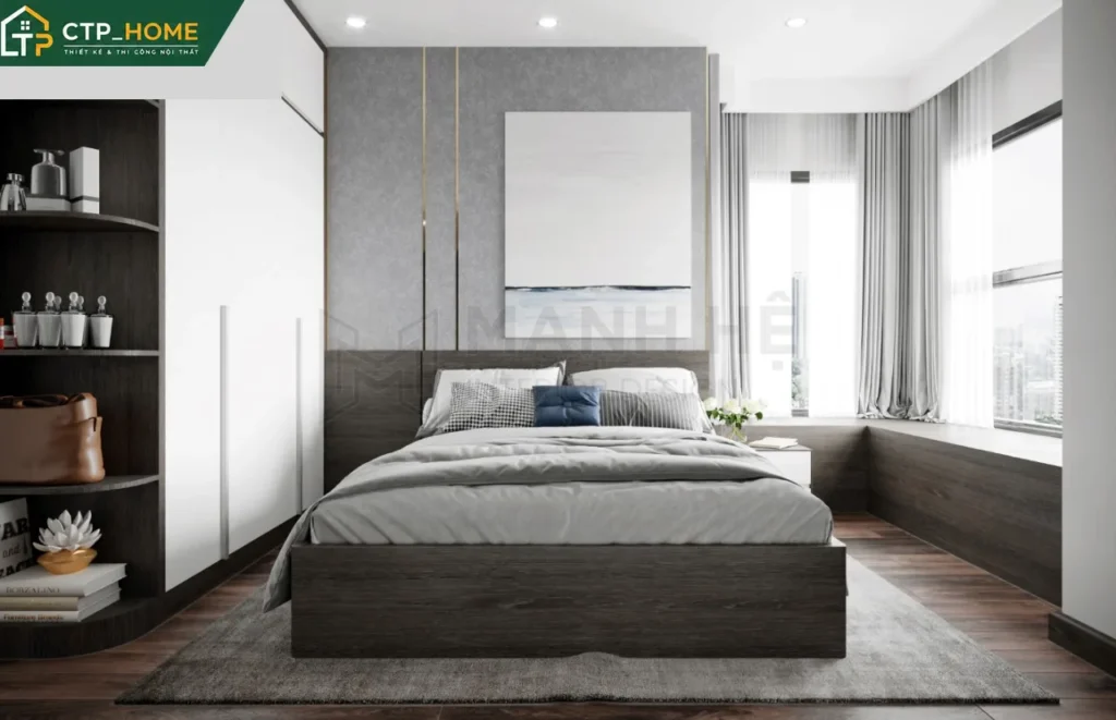 Thiết kế nội thất chung cư Resgreen Tower 82m2 hiện đại tại Tân Phú - Ảnh 4