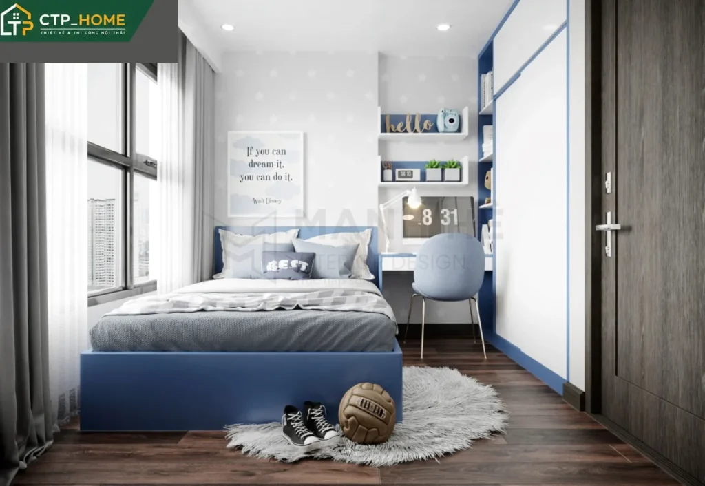 Thiết kế nội thất chung cư Resgreen Tower 82m2 hiện đại tại Tân Phú - Ảnh 6