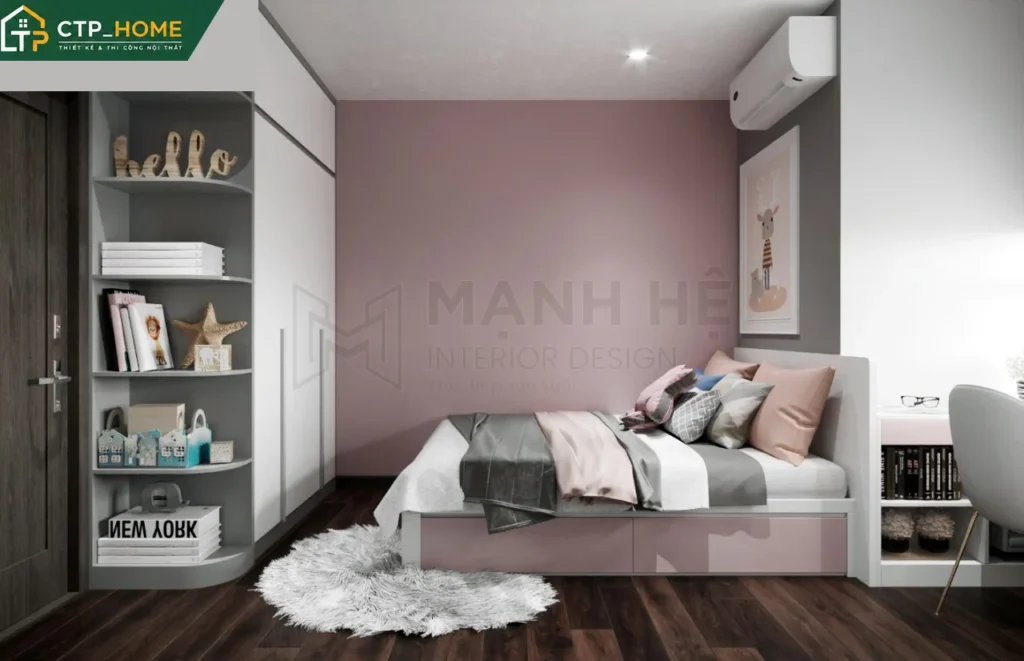 Thiết kế nội thất chung cư Resgreen Tower 82m2 hiện đại tại Tân Phú - Ảnh 8