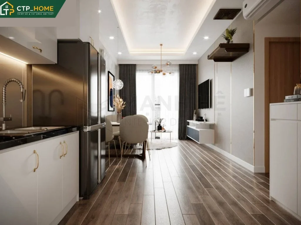 Thiết kế nội thất chung cư Richstar 65m2 Tân Phú hiện đại – CTP_HOME - Ảnh 2