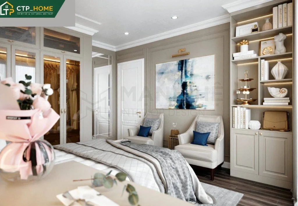 Thiết kế nội thất chung cư Riverside Residence 135m2 hiện đại tại TP.HCM - Ảnh 9