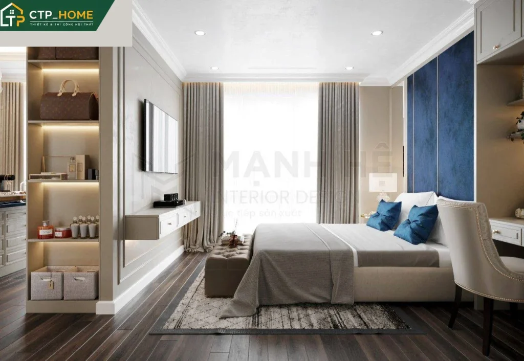 Thiết kế nội thất chung cư Riverside Residence 135m2 hiện đại tại TP.HCM - Ảnh 5