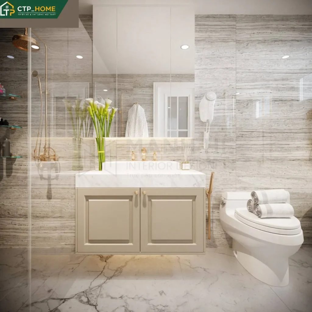 Thiết kế nội thất chung cư Riverside Residence 135m2 hiện đại tại TP.HCM - Ảnh 7