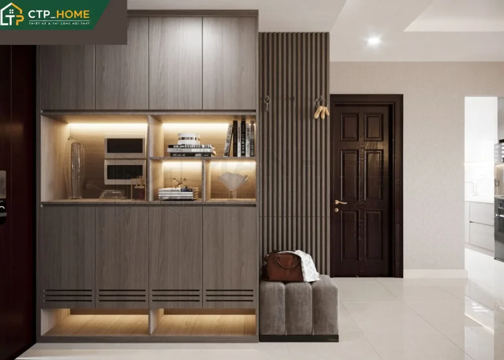 Thiết kế nội thất chung cư Thủy Lợi 4 132m2 3 phòng ngủ hiện đại tại Bình Thạnh - Ảnh 4