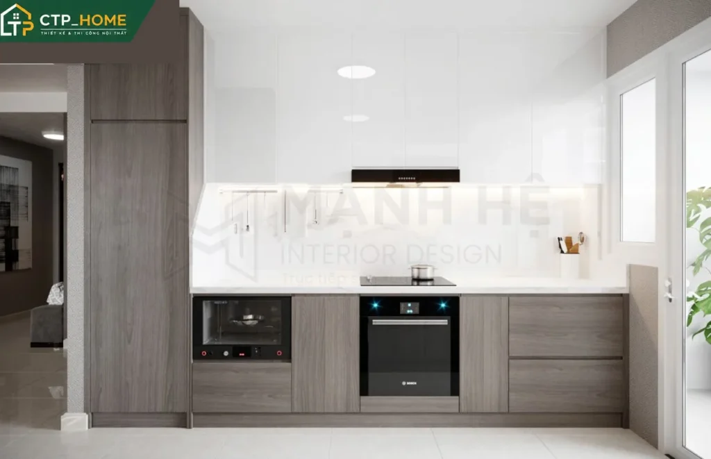Thiết kế nội thất chung cư Thủy Lợi 4 132m2 3 phòng ngủ hiện đại tại Bình Thạnh - Ảnh 6