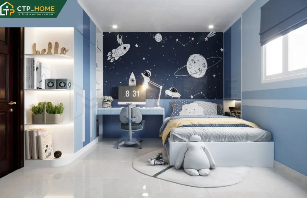 Thiết kế nội thất chung cư Thủy Lợi 4 132m2 3 phòng ngủ hiện đại tại Bình Thạnh - Ảnh 7