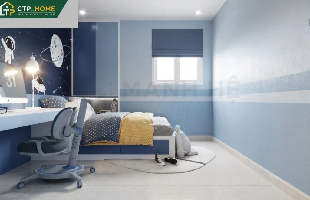 Thiết kế nội thất chung cư Thủy Lợi 4 132m2 3 phòng ngủ hiện đại tại Bình Thạnh - Ảnh 8
