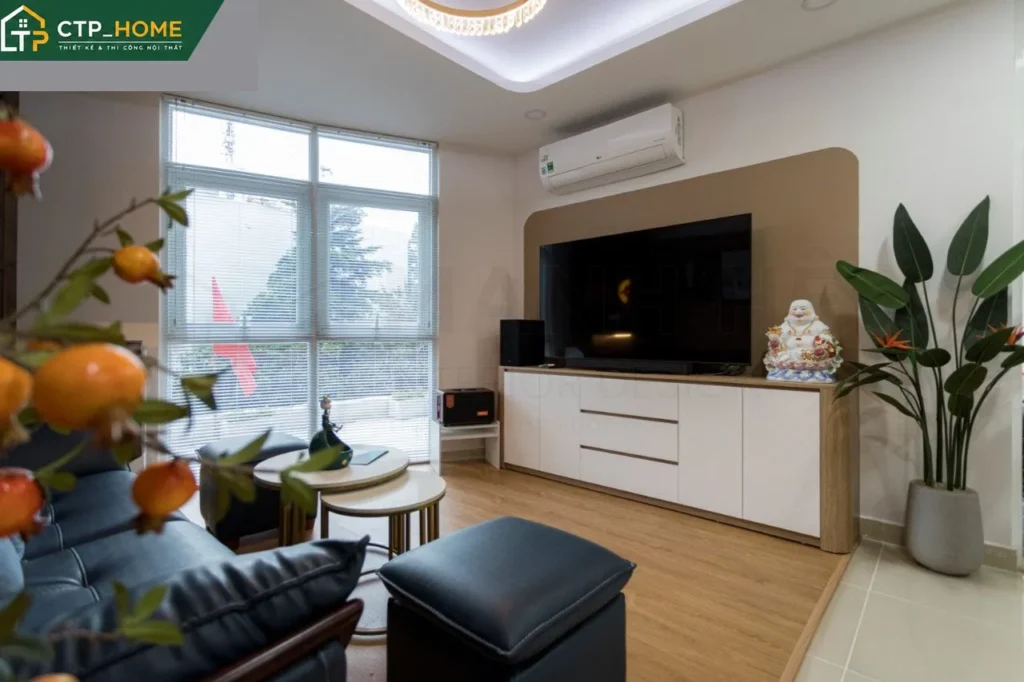 Thiết kế nội thất căn hộ Conic Skyway Residence 120m2 3PN tại Bình Chánh - Ảnh 2