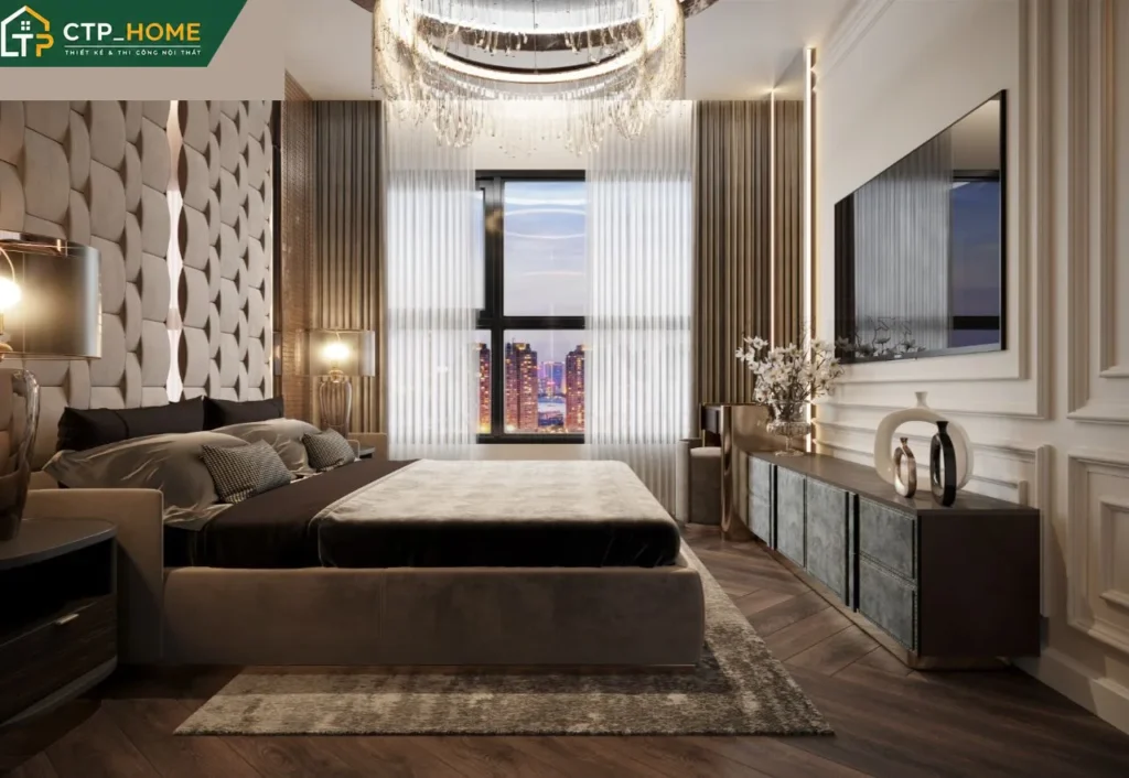 Thiết kế nội thất chung cư Diamond Alnata 117m2 hiện đại – CTP_HOME - Ảnh 8