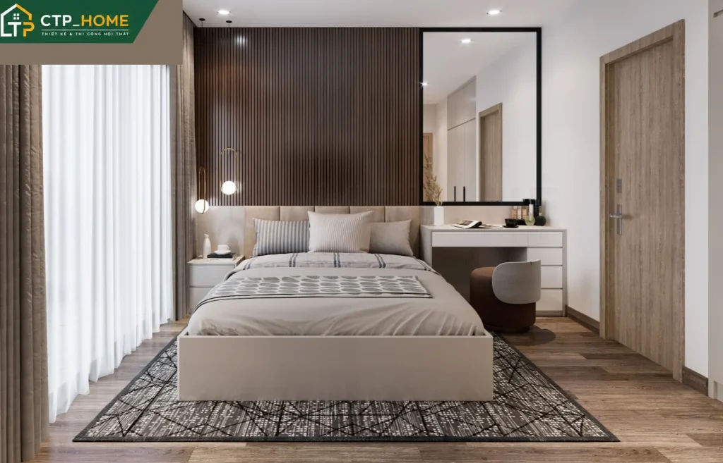 Thiết kế nội thất chung cư Diamond Alnata 96m2 kiểu dáng hiện đại - Ảnh 5