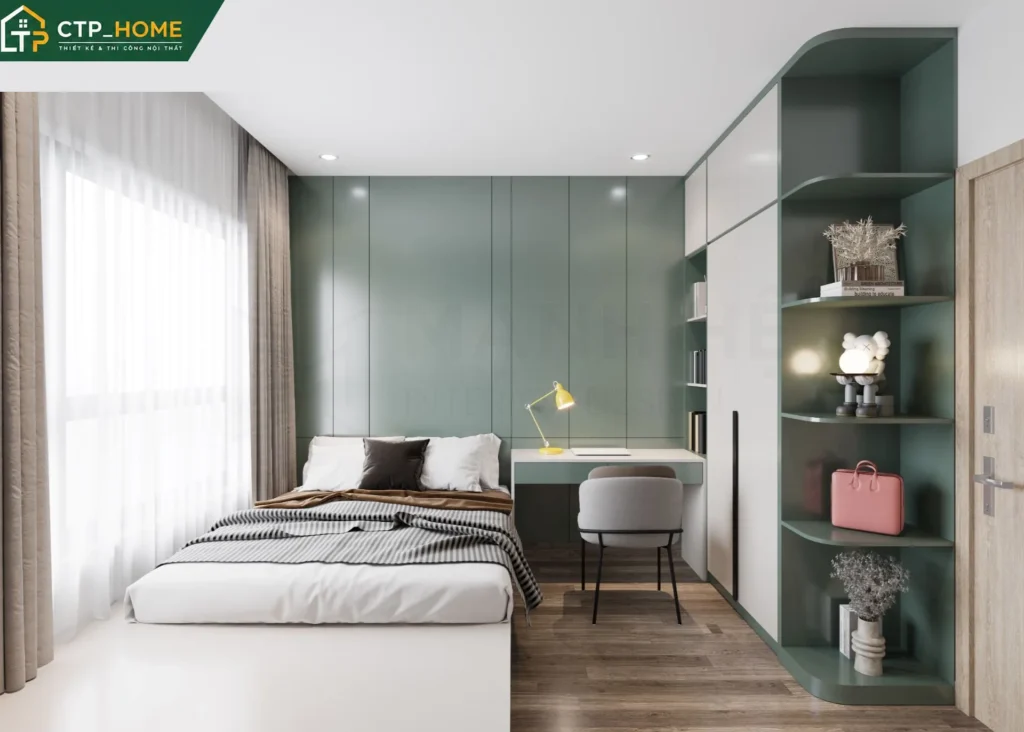 Thiết kế nội thất chung cư Diamond Alnata 96m2 kiểu dáng hiện đại - Ảnh 7