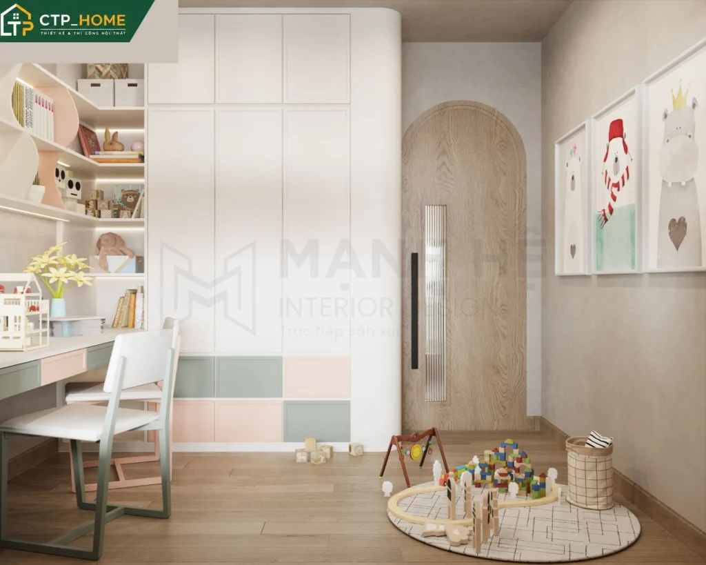 Thiết kế nội thất chung cư Diamond Alnata 96m2 Type B1 hiện đại tại Tân Phú - Ảnh 9