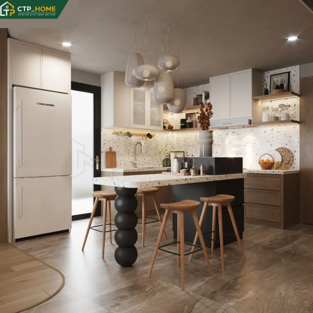 Thiết kế nội thất chung cư Diamond Alnata 96m2 Type B1 hiện đại tại Tân Phú - Ảnh 2