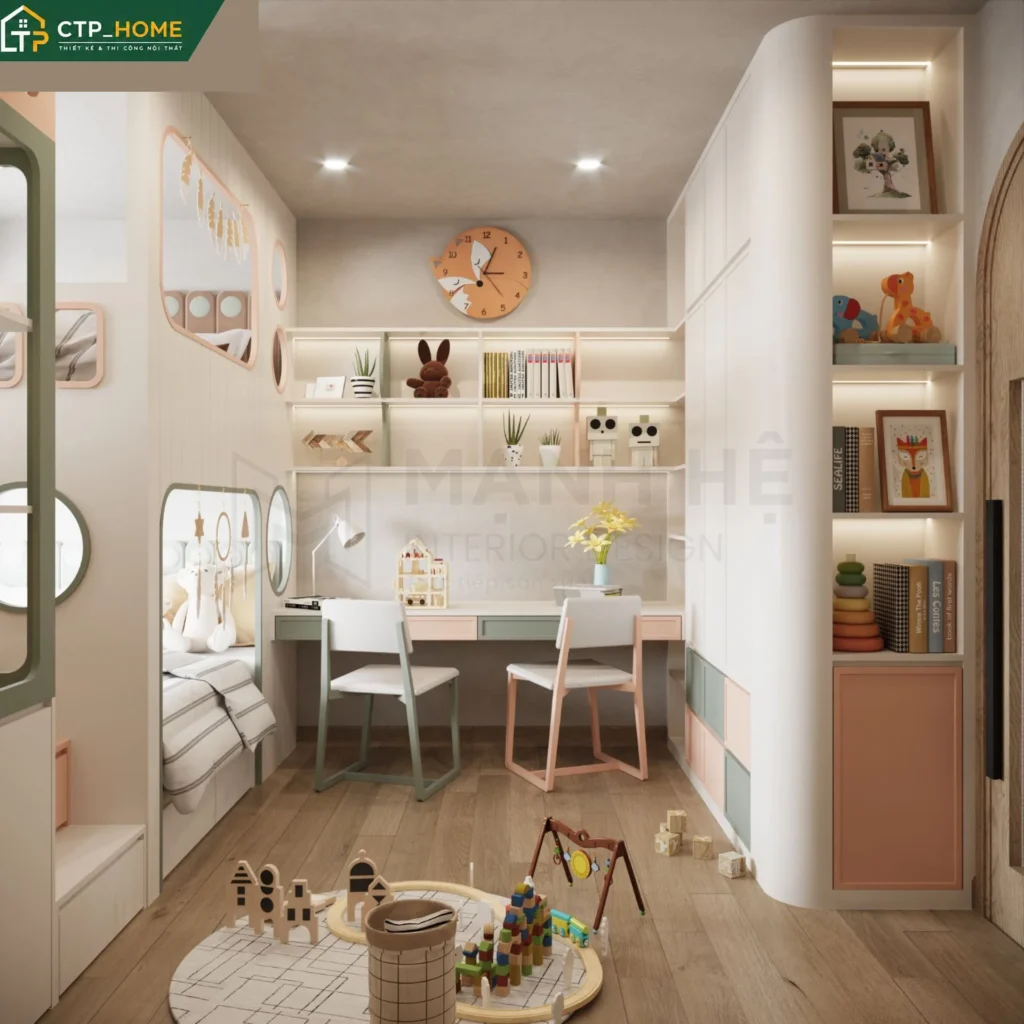 Thiết kế nội thất chung cư Diamond Alnata 96m2 Type B1 hiện đại tại Tân Phú - Ảnh 8