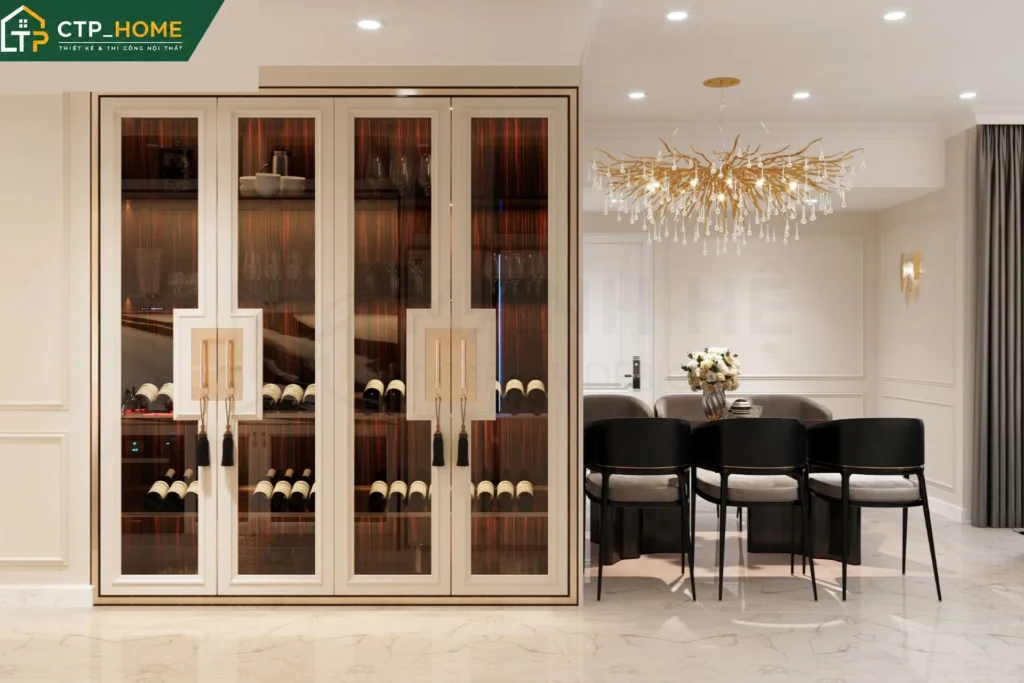 Thiết kế nội thất chung cư Diamond Alnata 97m2 hiện đại tại Tân Phú - Ảnh 3