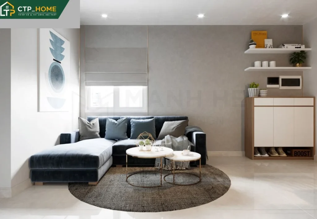 Thiết kế nội thất chung cư Dream Home Palace 66m2 2 phòng ngủ hiện đại - Ảnh 1