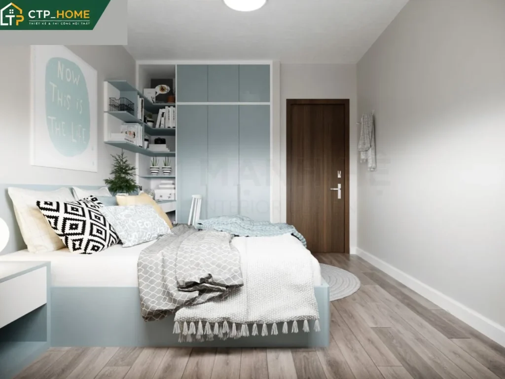 Thiết kế nội thất chung cư Dream Home Palace 66m2 2 phòng ngủ hiện đại - Ảnh 4
