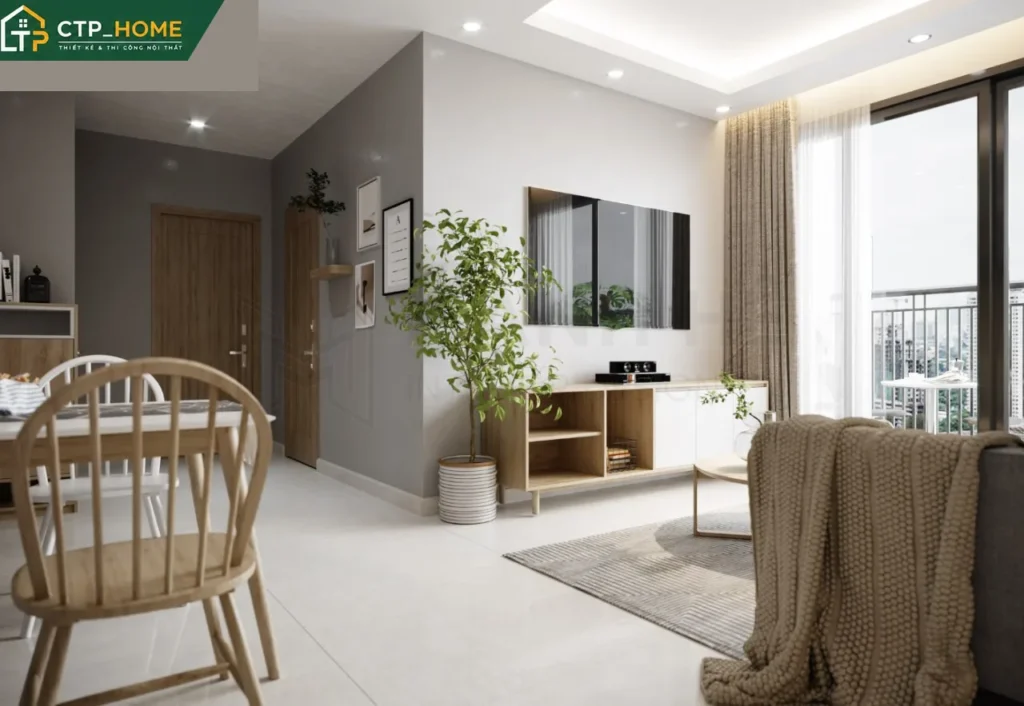 Thiết kế nội thất chung cư Eco Green Quận 7 67m2 hiện đại – Anh Quân - Ảnh 2