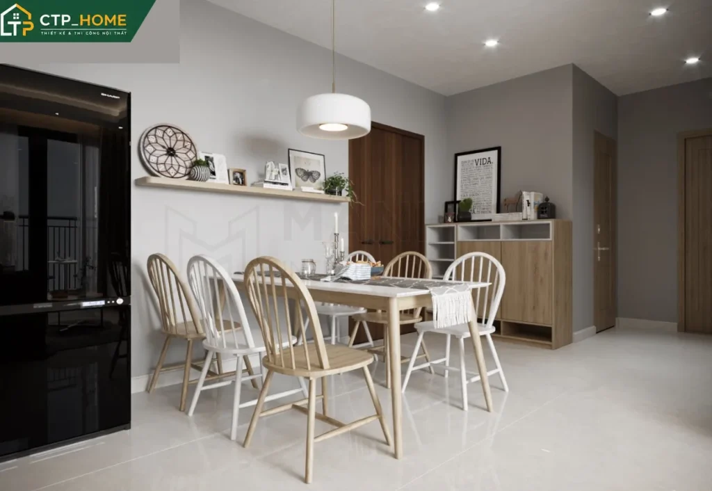 Thiết kế nội thất chung cư Eco Green Quận 7 67m2 hiện đại – Anh Quân - Ảnh 3