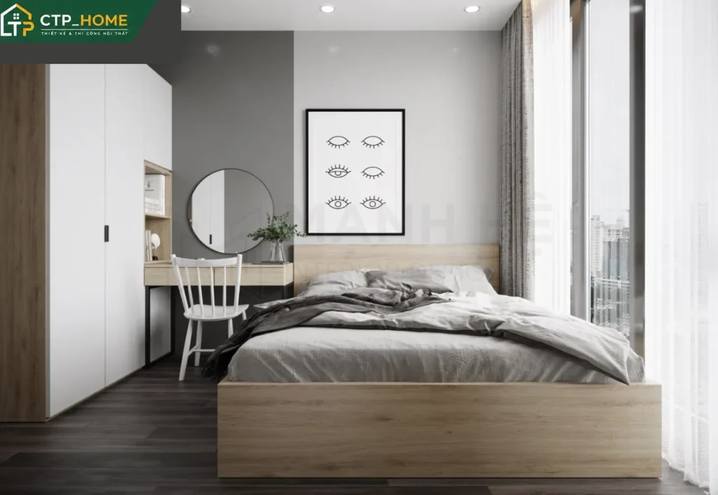 Thiết kế nội thất chung cư Eco Green Quận 7 67m2 hiện đại – Anh Quân - Ảnh 5