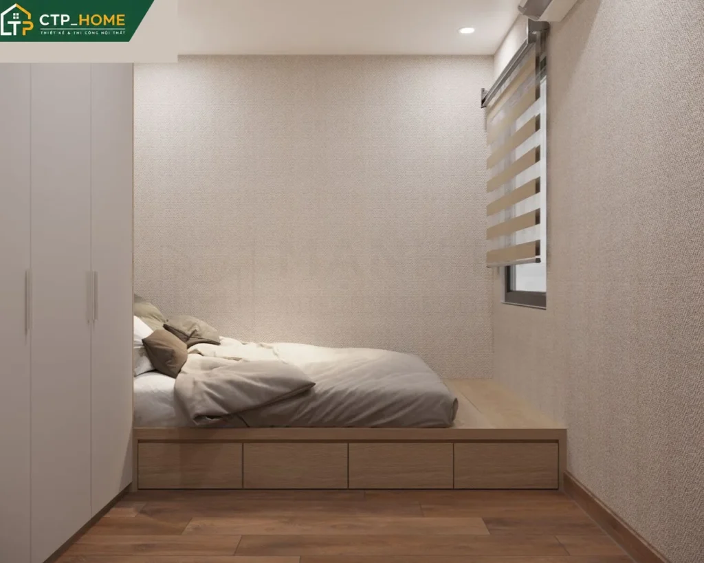 Thiết kế nội thất chung cư Eco Green Saigon 75m2 2 phòng ngủ hiện đại xanh - Ảnh 6