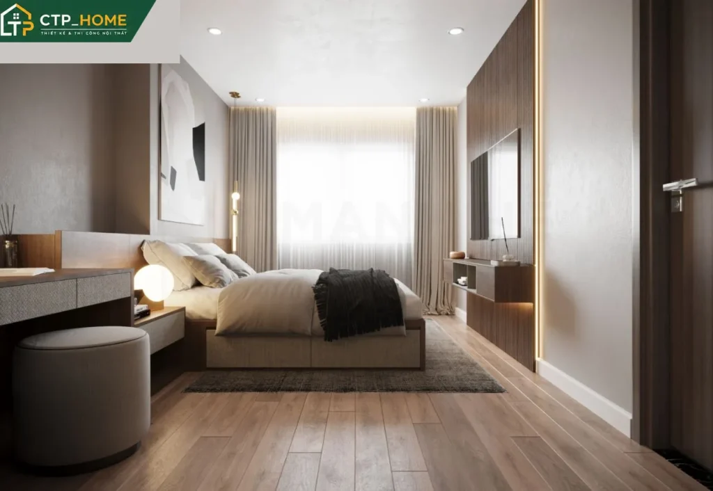 Thiết kế nội thất chung cư Emerald Bình Dương 75m2 hiện đại cho anh Kiên - Ảnh 5