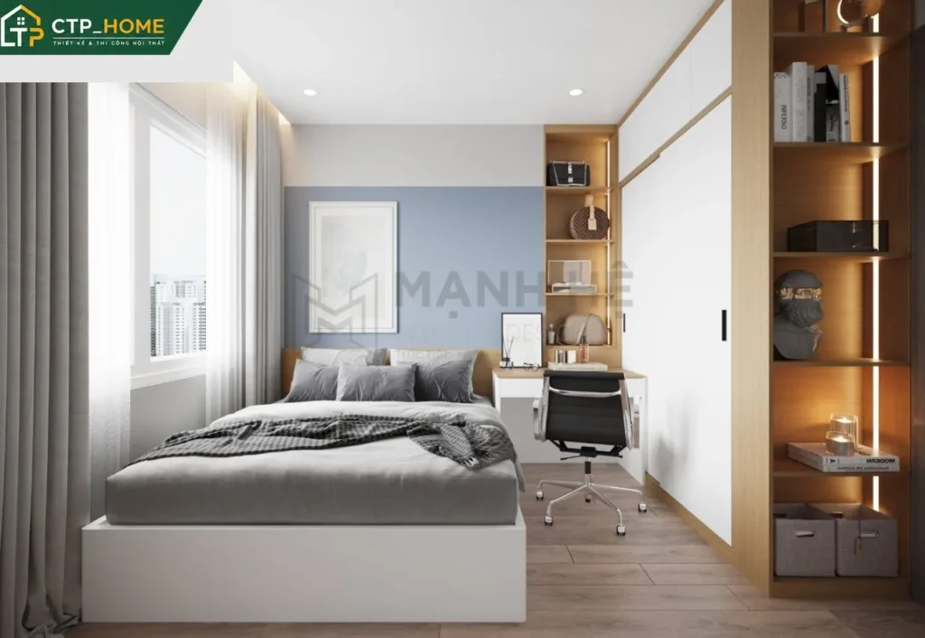 Thiết kế nội thất chung cư Emerald Bình Dương 54m2 hiện đại tối ưu - Ảnh 5