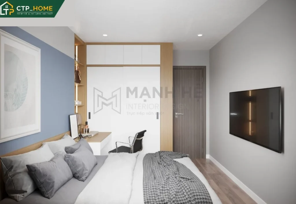 Thiết kế nội thất chung cư Emerald Bình Dương 54m2 hiện đại tối ưu - Ảnh 6