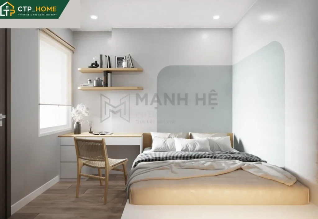 Thiết kế nội thất chung cư Emerald Bình Dương 54m2 hiện đại tối ưu - Ảnh 7