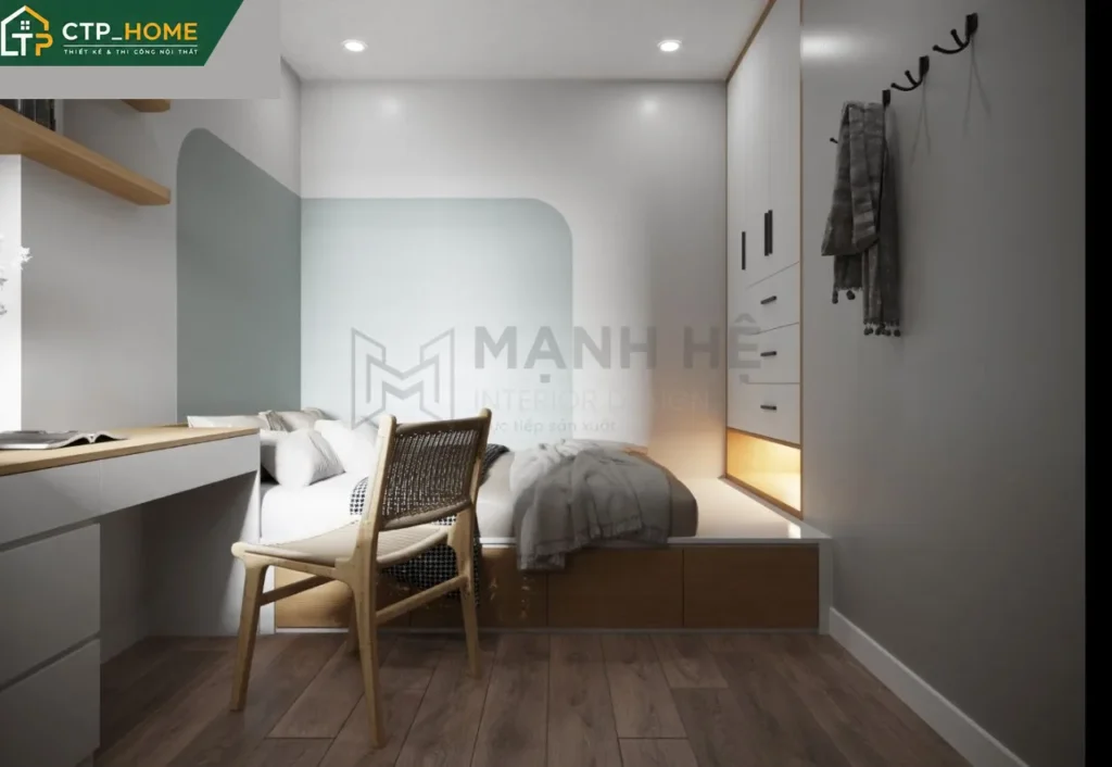 Thiết kế nội thất chung cư Emerald Bình Dương 54m2 hiện đại tối ưu - Ảnh 8