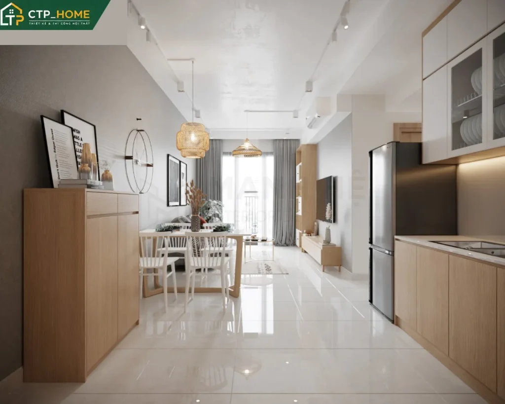 Thiết kế nội thất chung cư Emerald Celadon 75m2 hiện đại – CTP_HOME - Ảnh 3