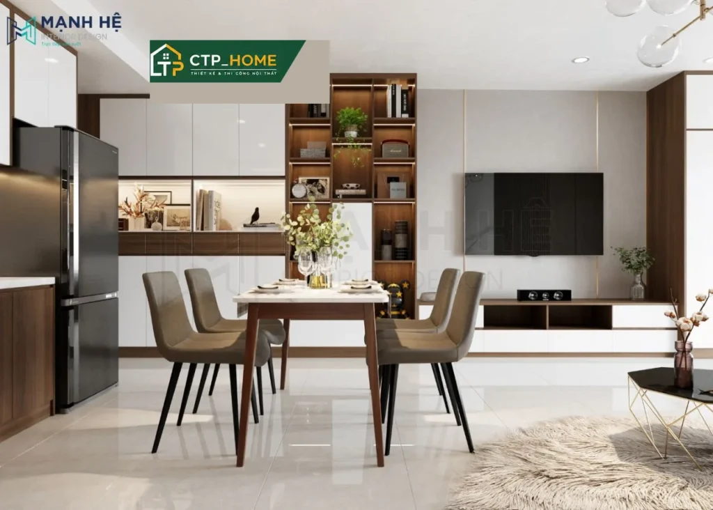 Thiết kế nội thất chung cư Gateway Vũng Tàu 31m2 hiện đại – CTP_HOME - Ảnh 4